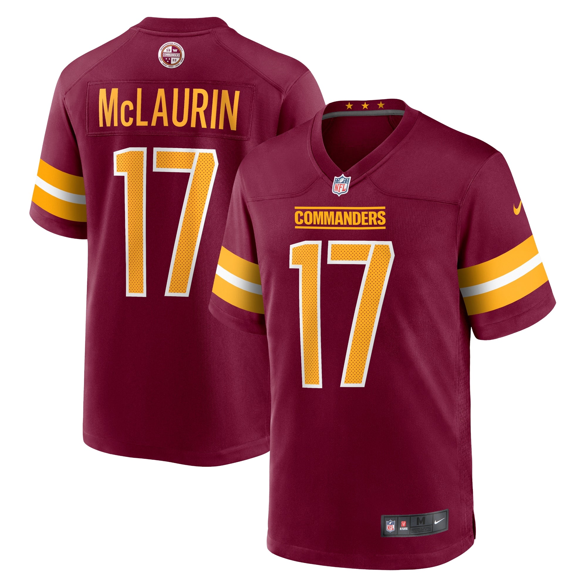 Terry McLaurin Washington Commanders Nike Youth Game Jersey   Burgundy