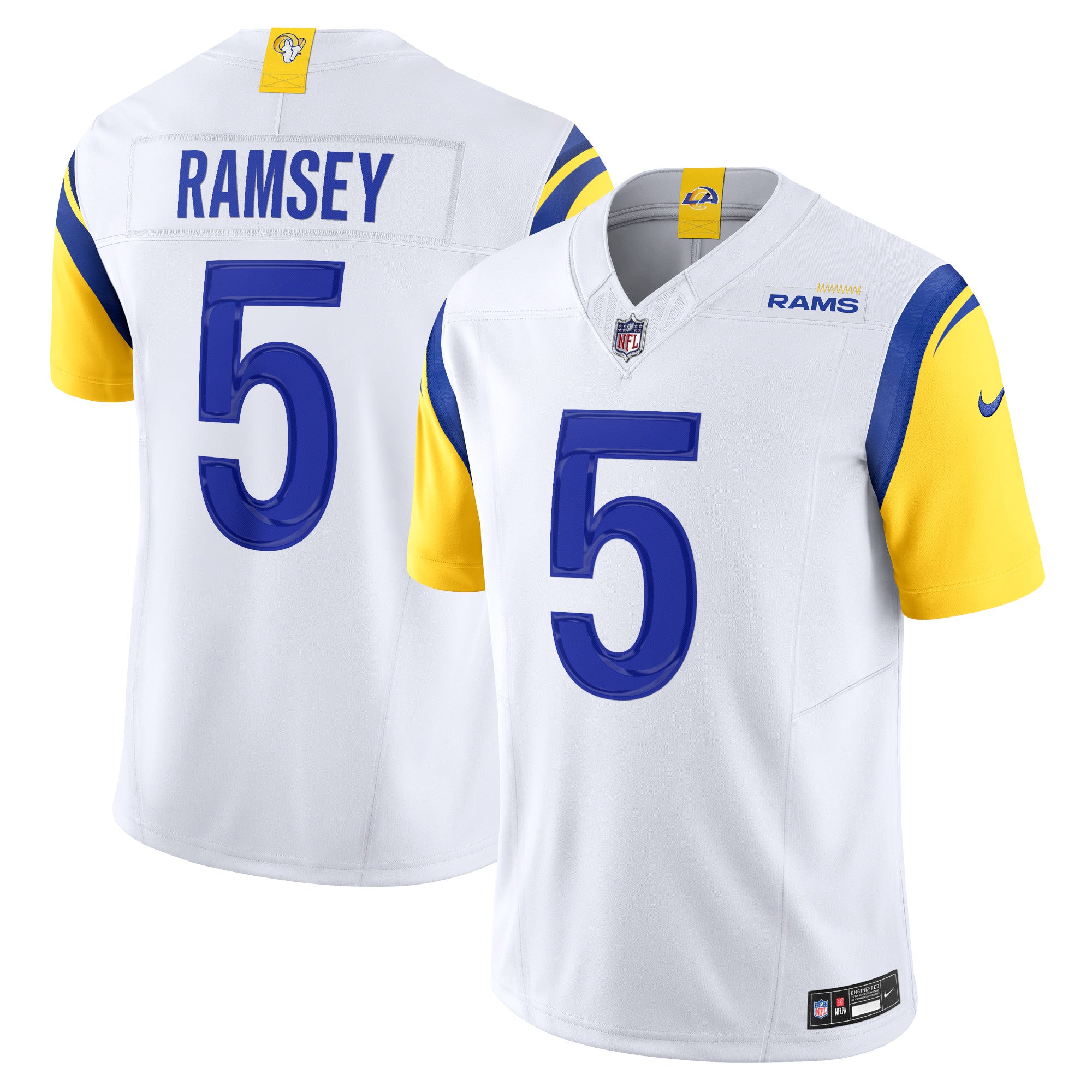 Jalen Ramsey Los Angeles Rams Nike Vapor F.U.S.E. Limited Jersey   White