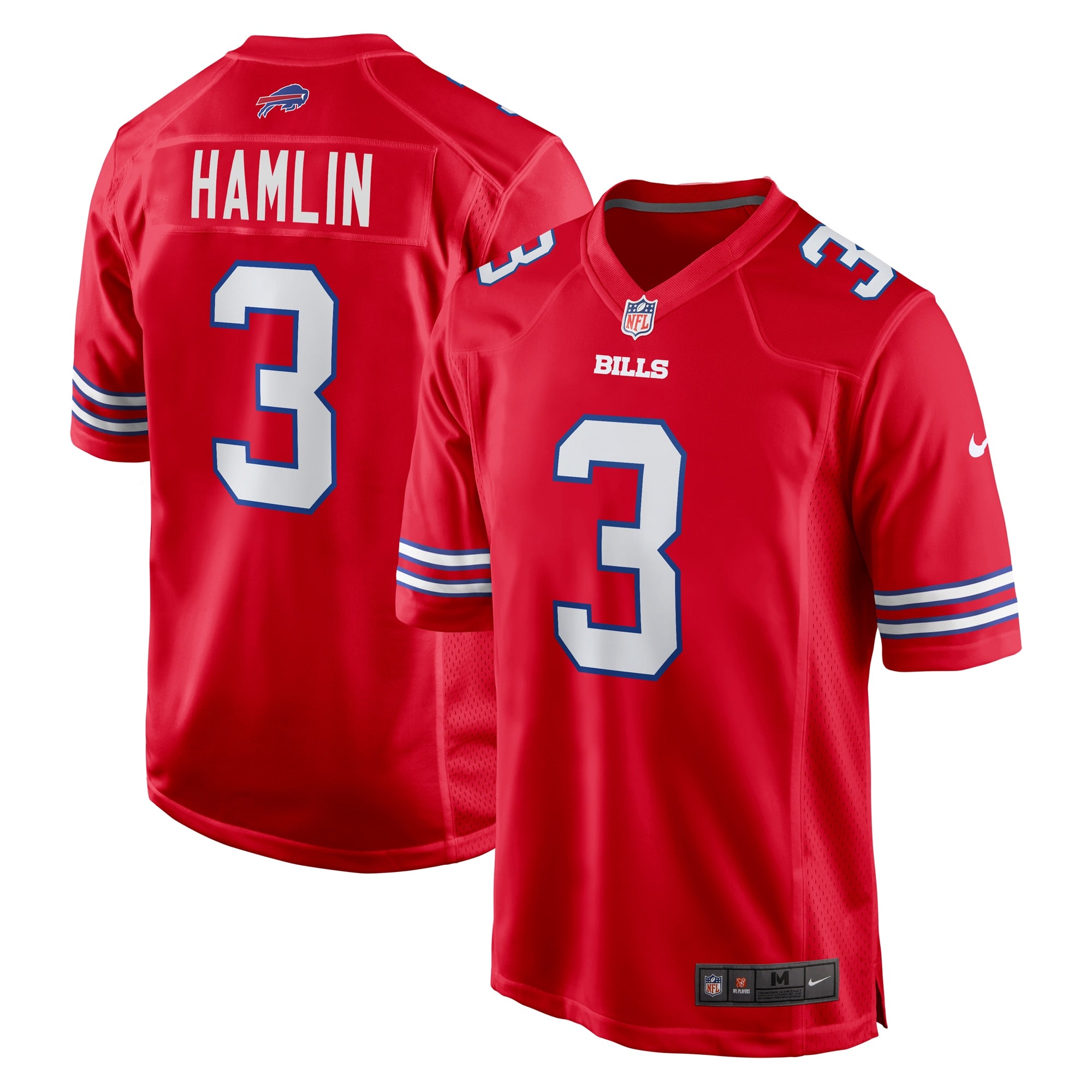 Damar Hamlin Buffalo Bills Nike Alternate Game Jersey   Red