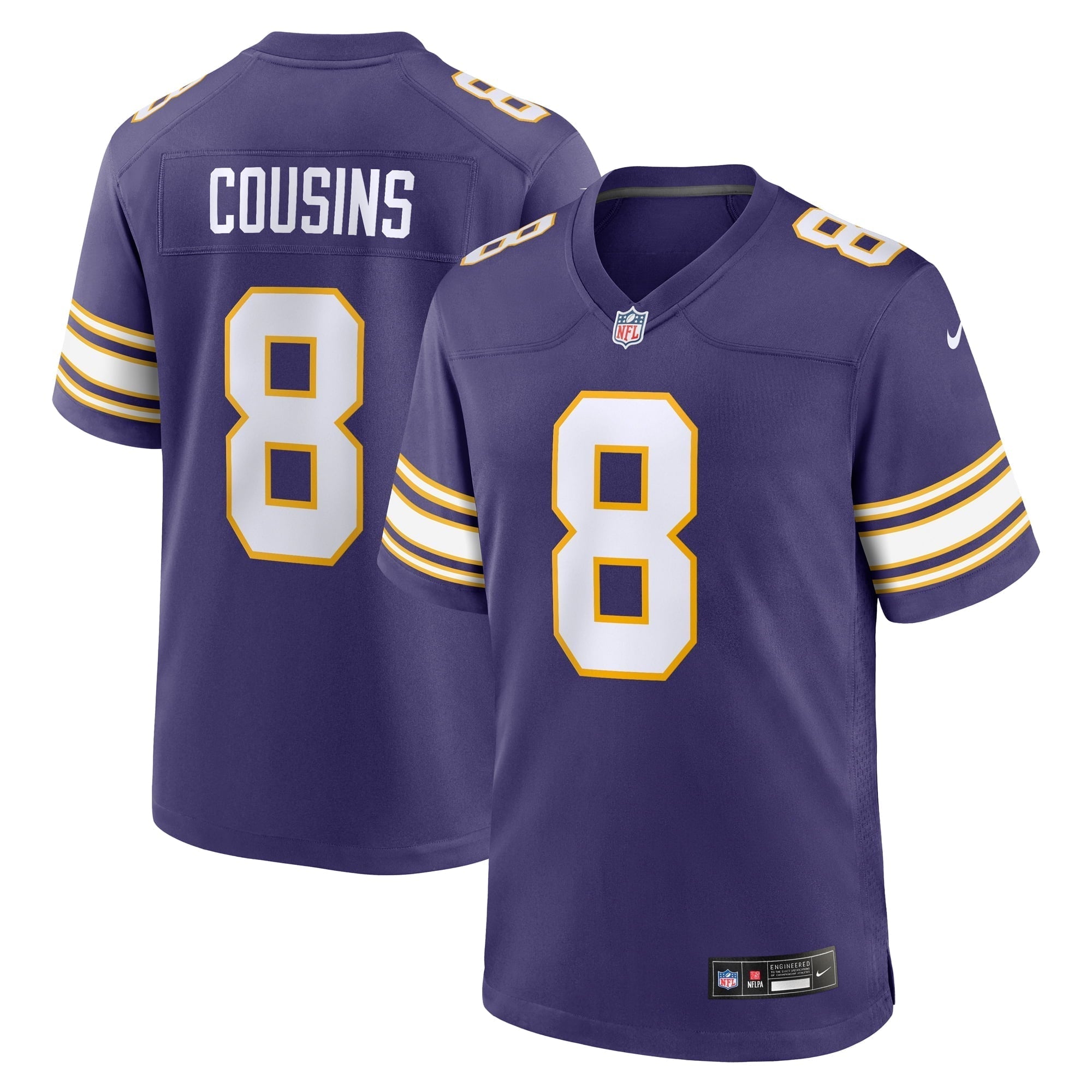 Men s Nike Kirk Cousins Purple Minnesota Vikings Classic Player Game Jersey