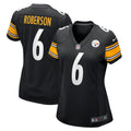 Women s Nike Jaquarii Roberson Black Pittsburgh Steelers Game Player Jersey