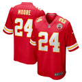 Men s Nike Skyy Moore Red Kansas City Chiefs Game Player Jersey