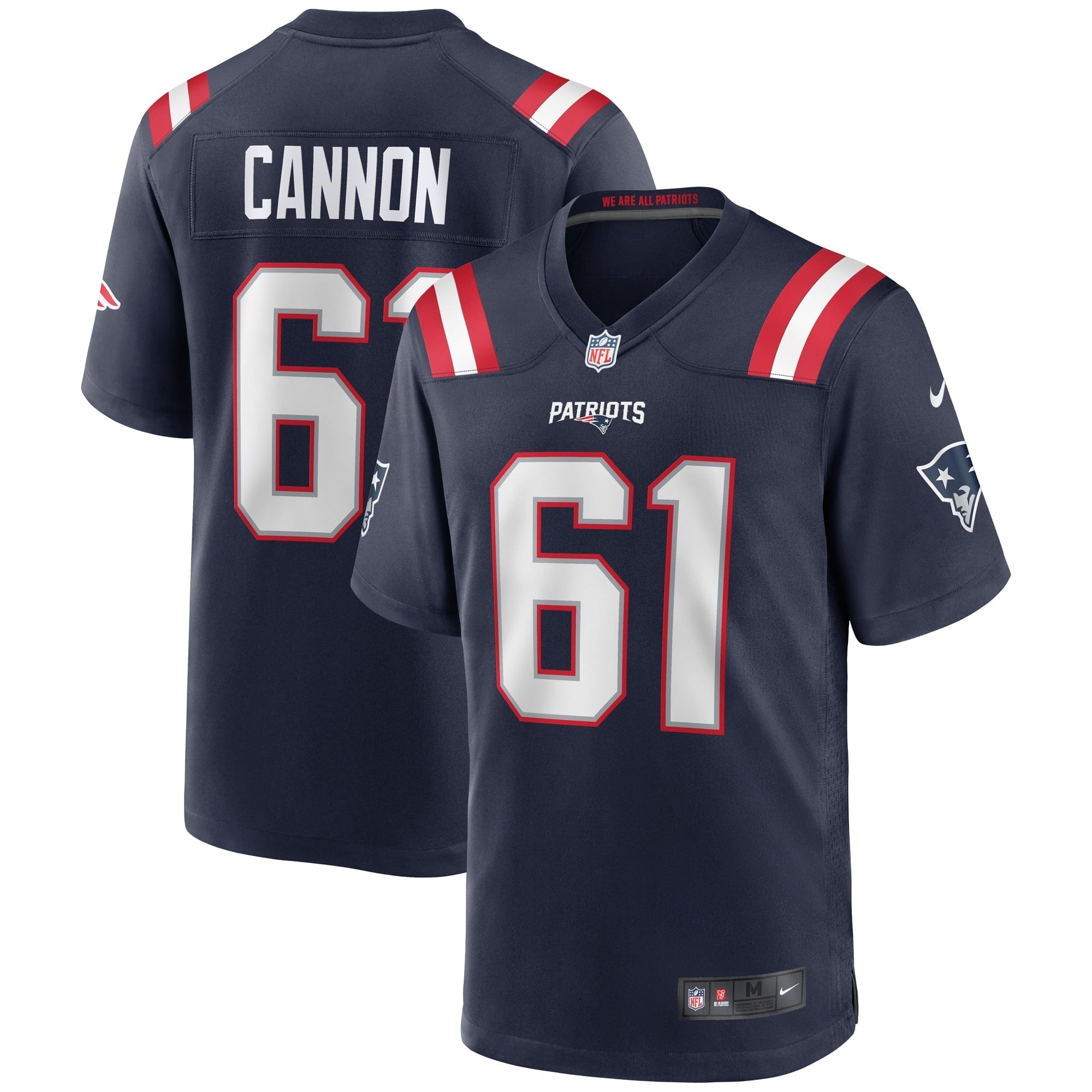 Men s Nike Marcus Cannon Navy New England Patriots Game Jersey