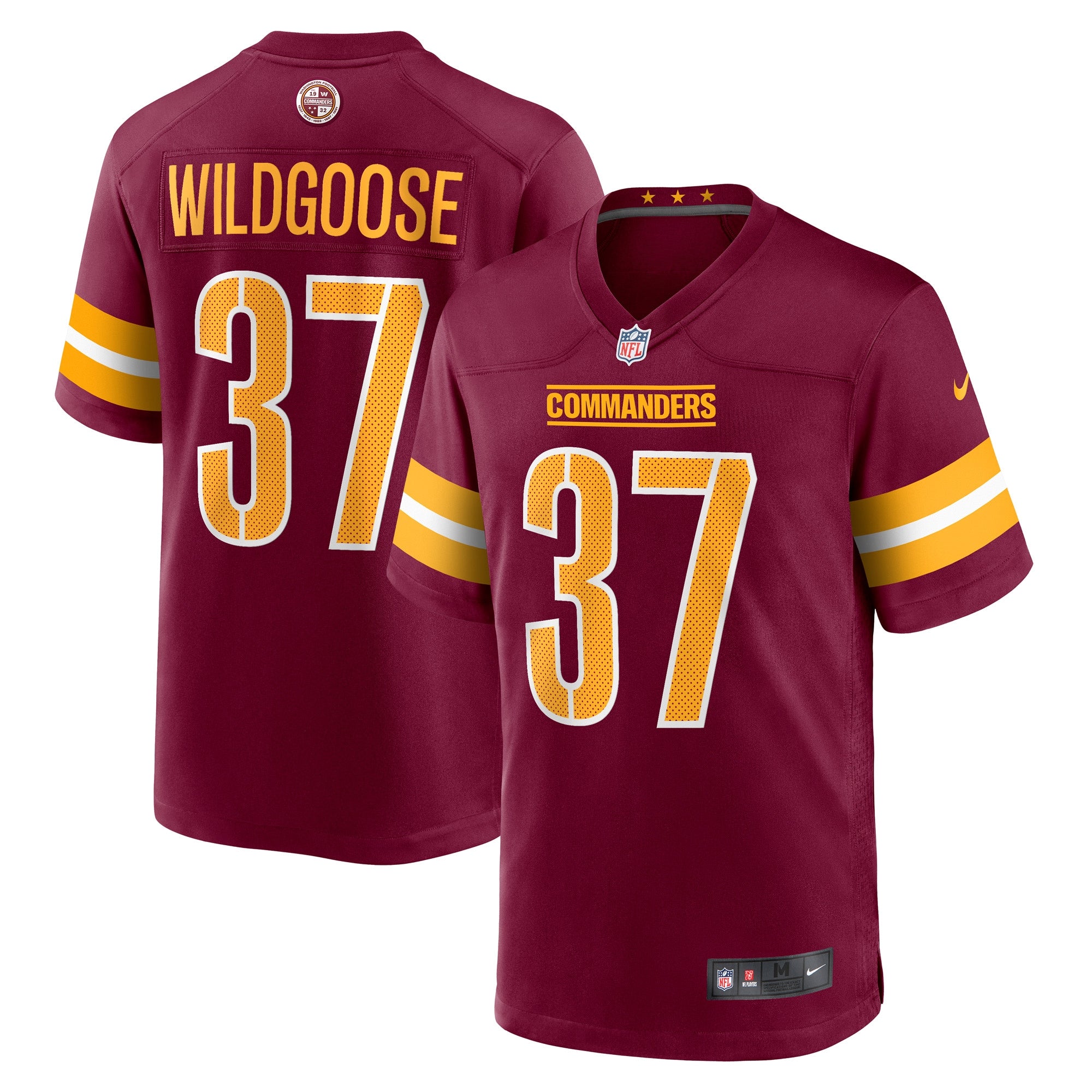 Rachad Wildgoose Washington Commanders Nike Game Player Jersey   Burgundy
