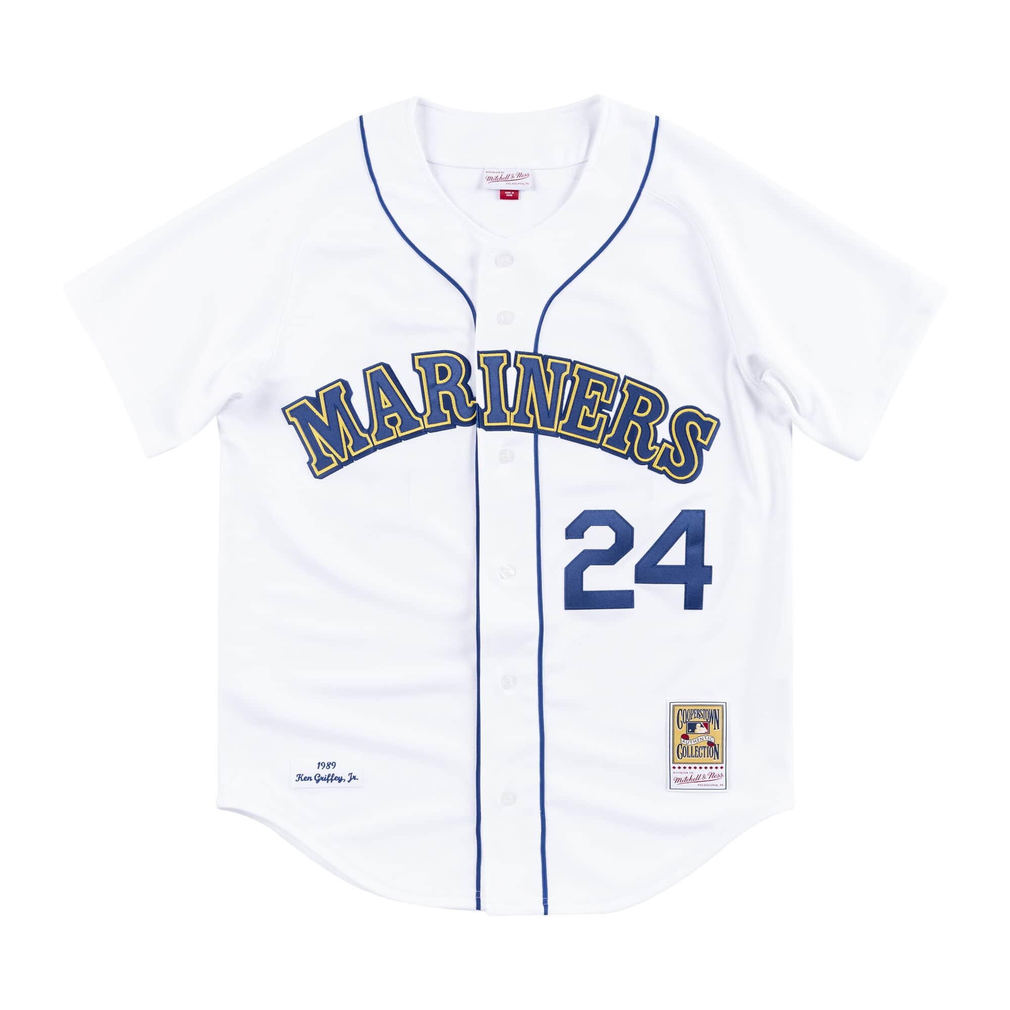 Authentic Jersey Seattle Mariners Home 1989 Ken Griffey Jr.