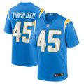 Men s Nike Tuli Tuipulotu Powder Blue Los Angeles Chargers Team Game Jersey