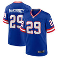 Men s Nike Xavier McKinney Royal New York Giants Classic Player Game Jersey