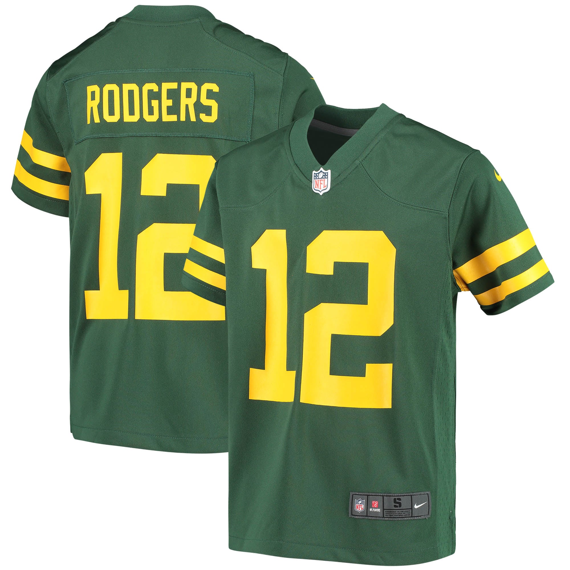Aaron Rodgers Green Bay Packers Nike Youth Game Jersey   Green