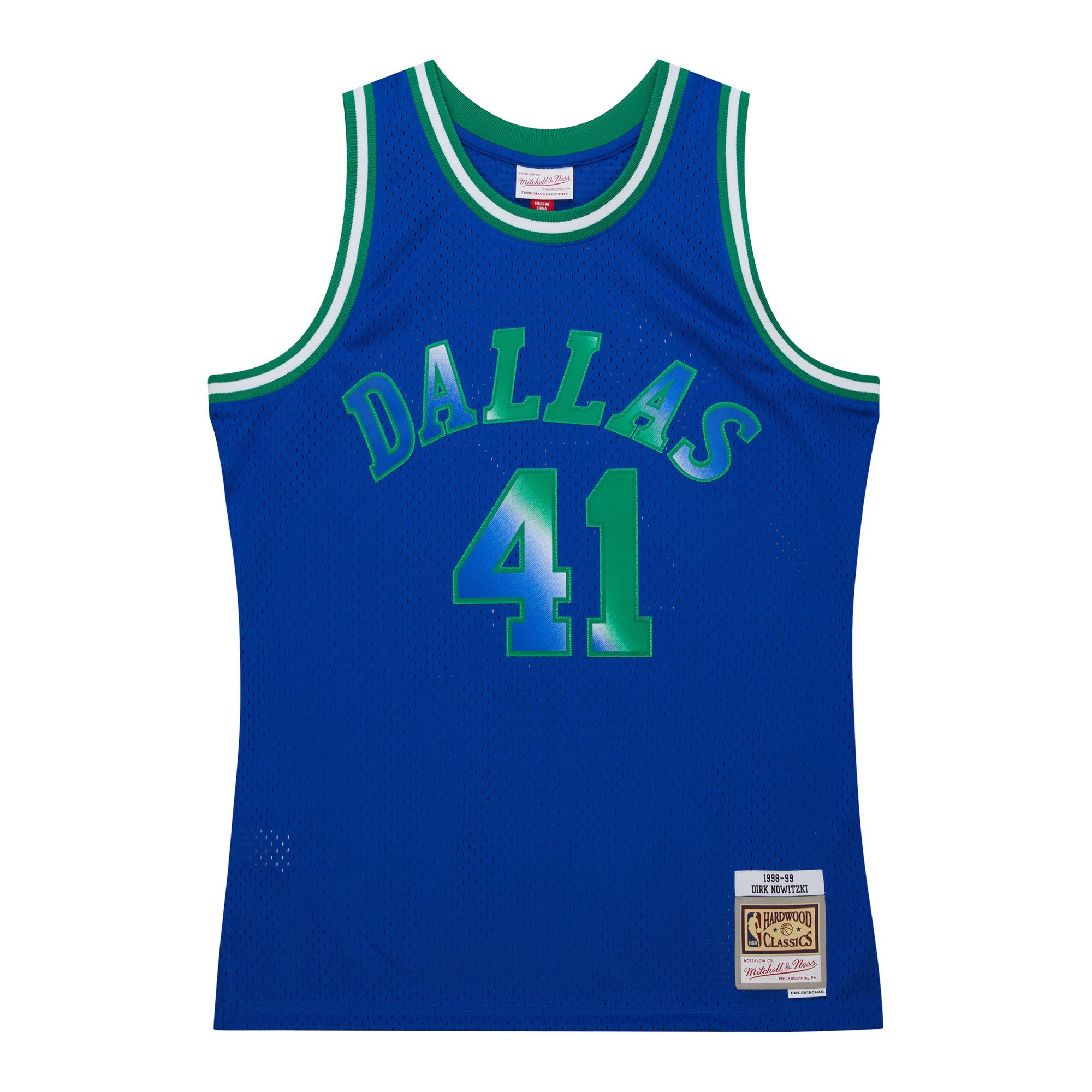 Big Face 7.0 Swingman Jersey Dallas Mavericks 1998-99 Dirk Nowitzki