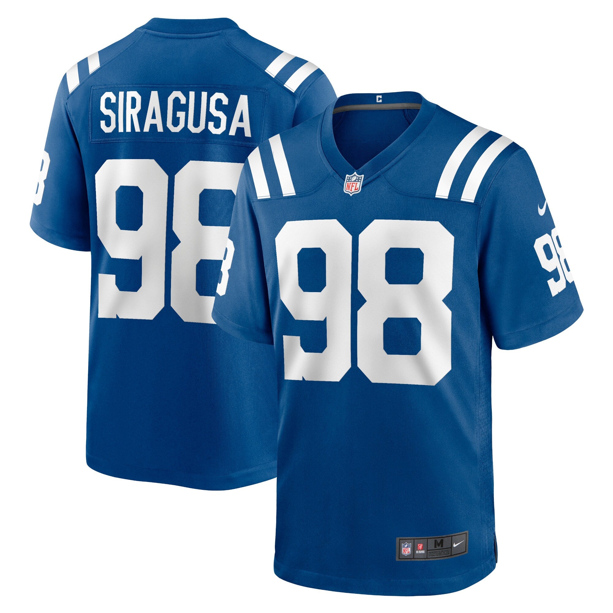 Tony Siragusa Indianapolis Colts Nike Game Retired Player Jersey   Royal