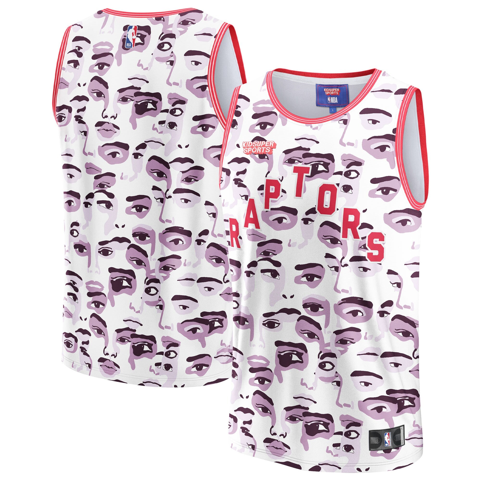 Toronto Raptors NBA & KidSuper Studios by Fanatics Unisex Hometown Jersey - White
