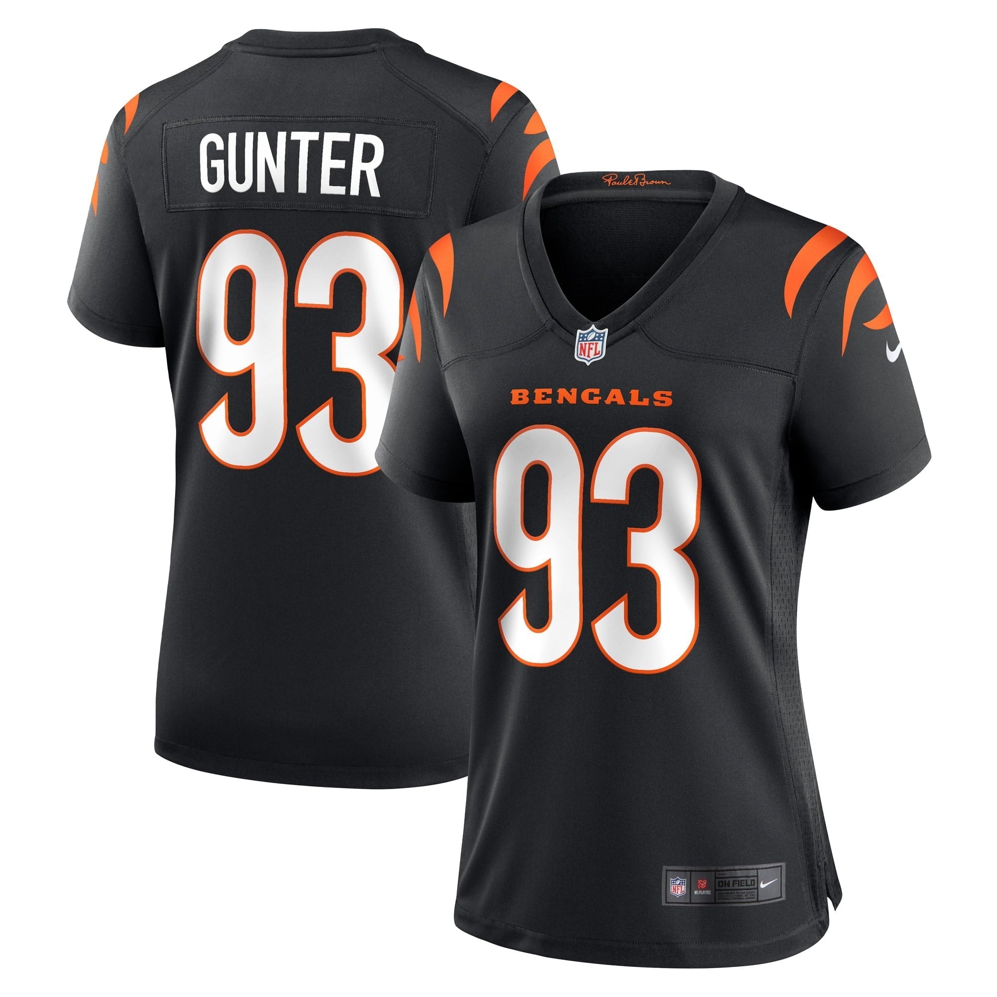 Women s Nike Jeffrey Gunter Black Cincinnati Bengals Game Player Jersey
