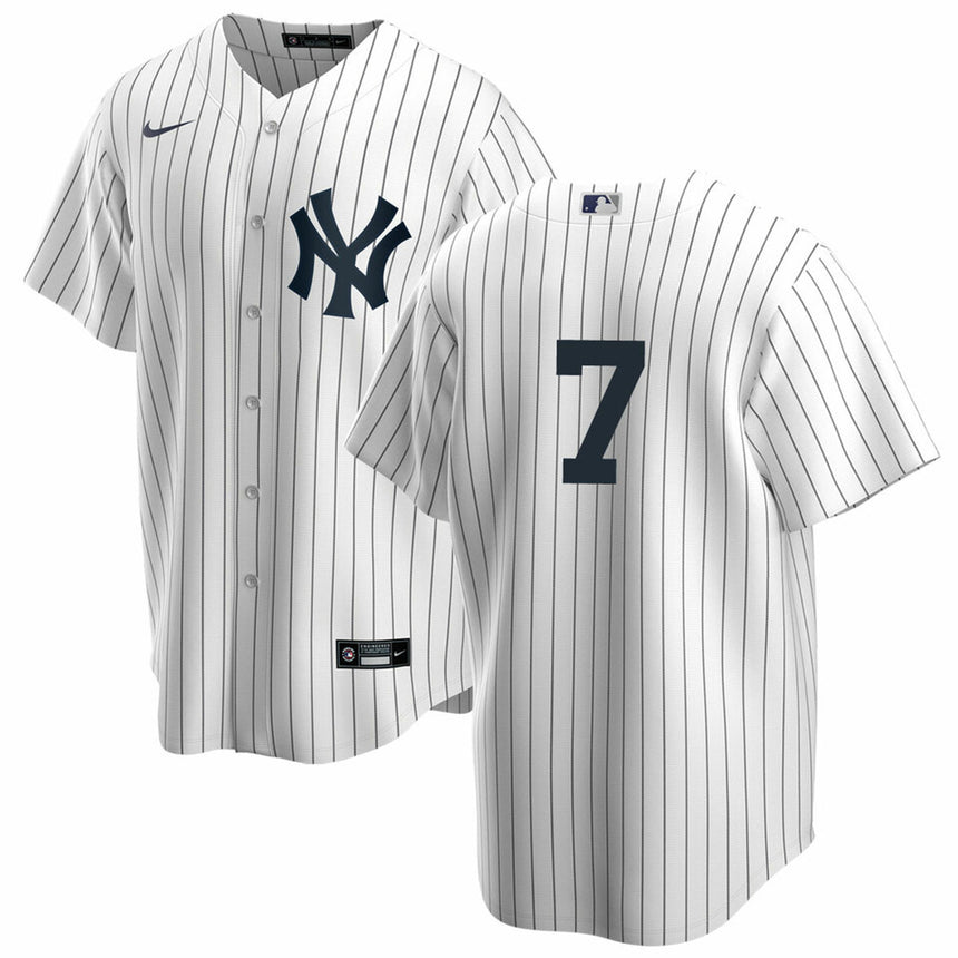 Men's Mickey Mantle White New York Yankees Home Official Replica Player Jersey