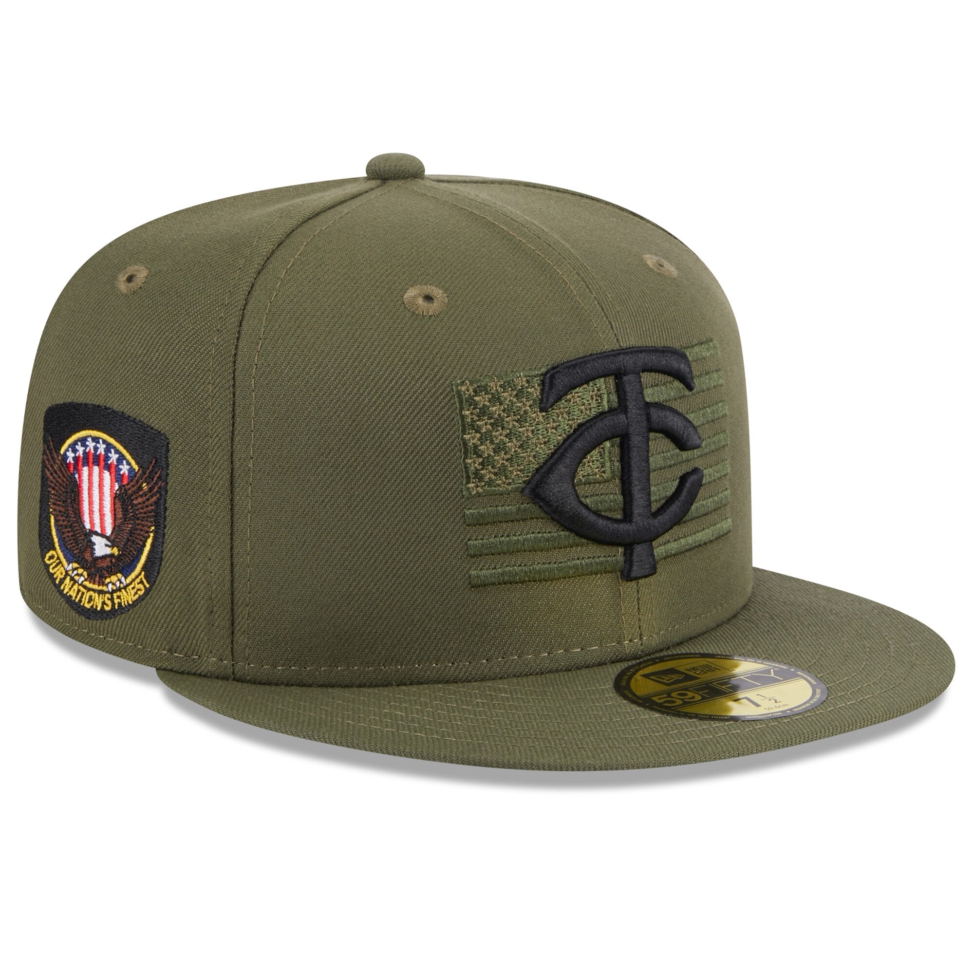 Minnesota Twins New Era 2023 Armed Forces Day On-Field 59FIFTY Fitted Hat - Green