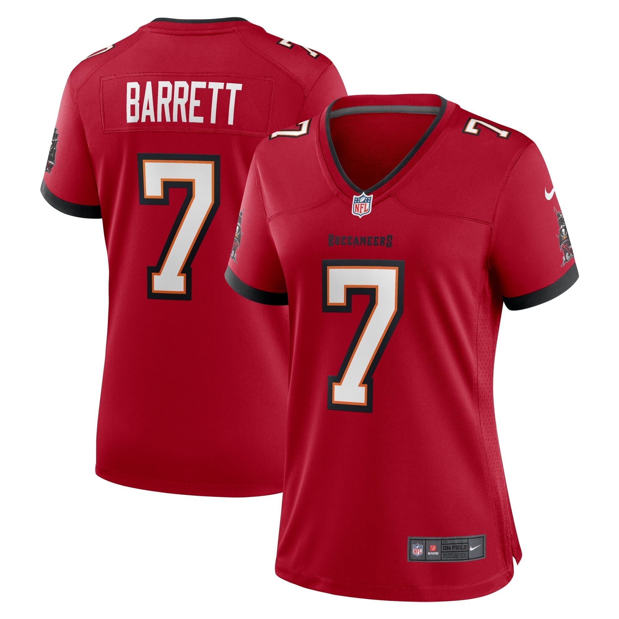 Women s Nike Shaquil Barrett Red Tampa Bay Buccaneers Game Player Jersey