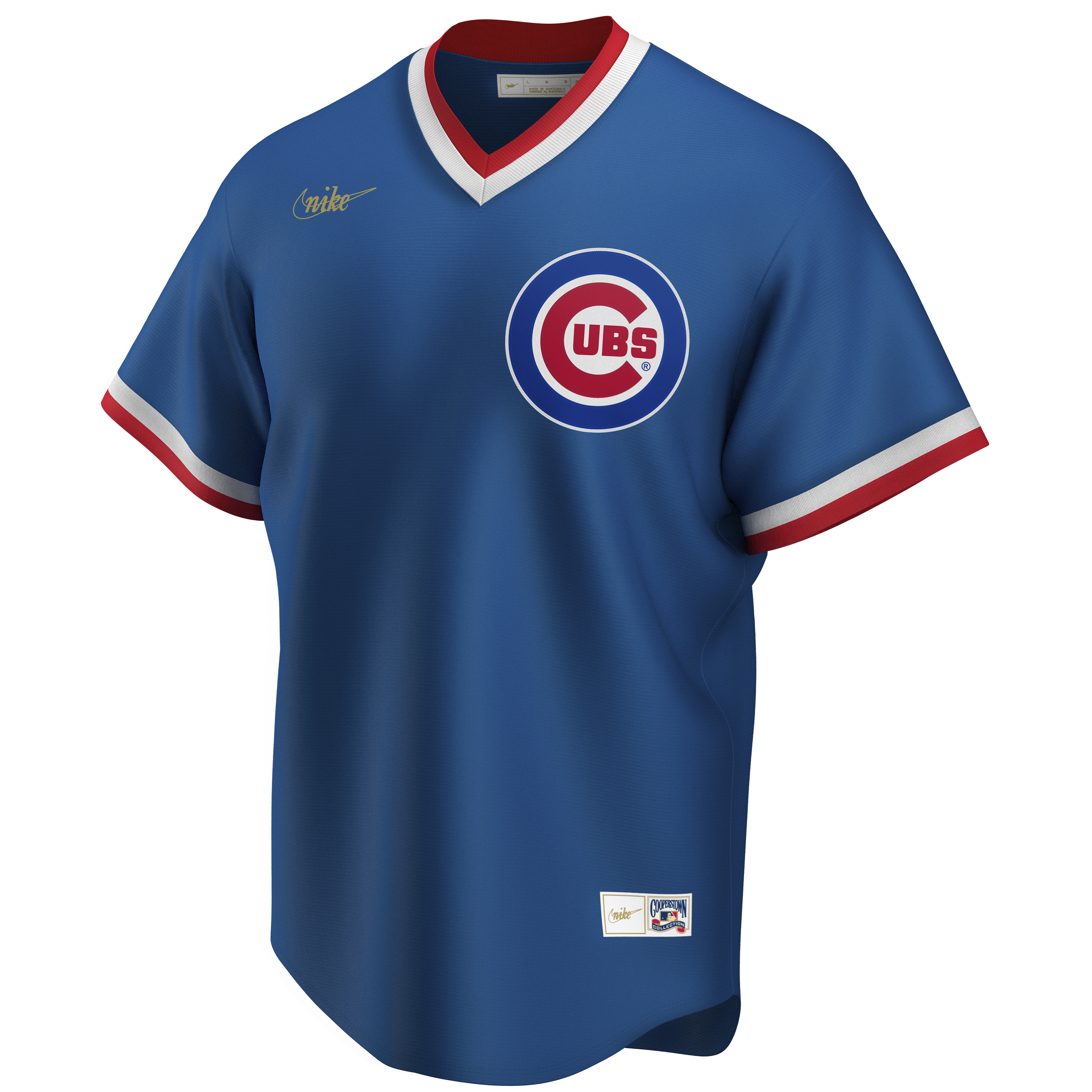 Chicago Cubs Nike Cooperstown Royal V-Neck Jersey