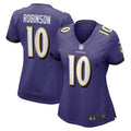 Women s Nike Demarcus Robinson Purple Baltimore Ravens Game Player Jersey