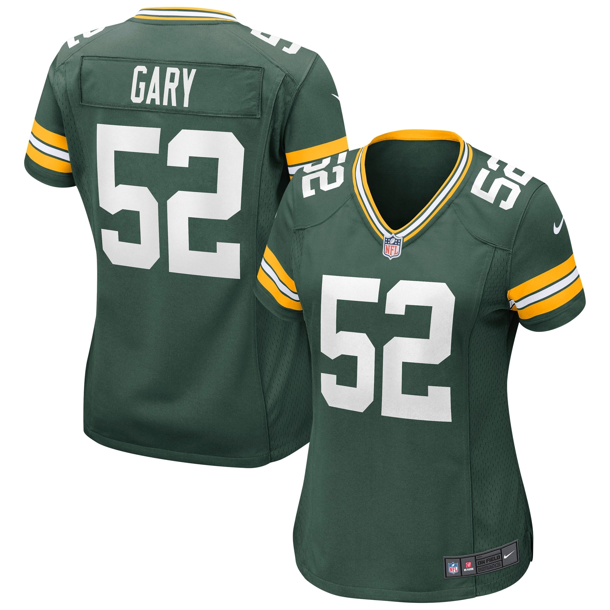 Women s Nike Rashan Gary Green Green Bay Packers Game Jersey