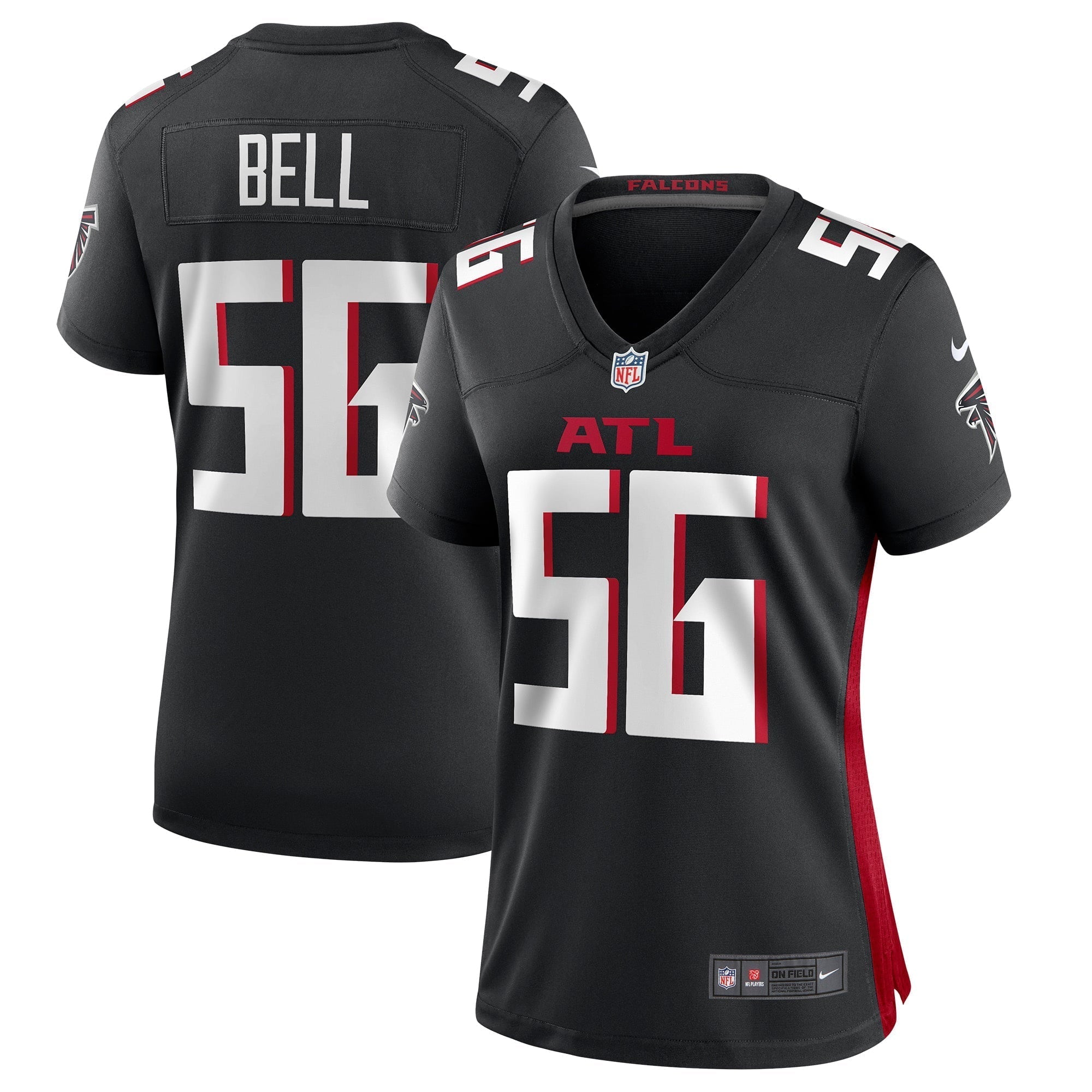Women s Nike Quinton Bell Black Atlanta Falcons Game Jersey