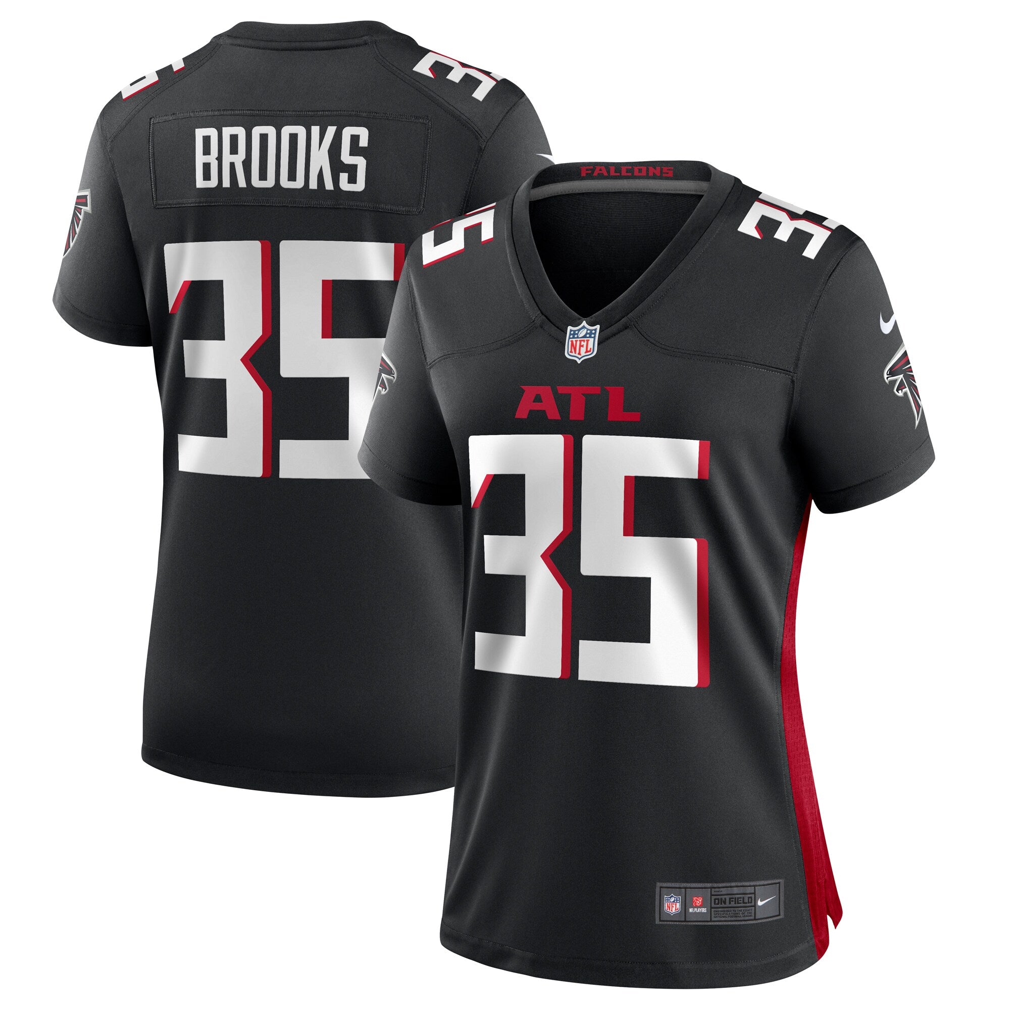 Natrone Brooks Atlanta Falcons Nike Women s Team Game Jersey    Black