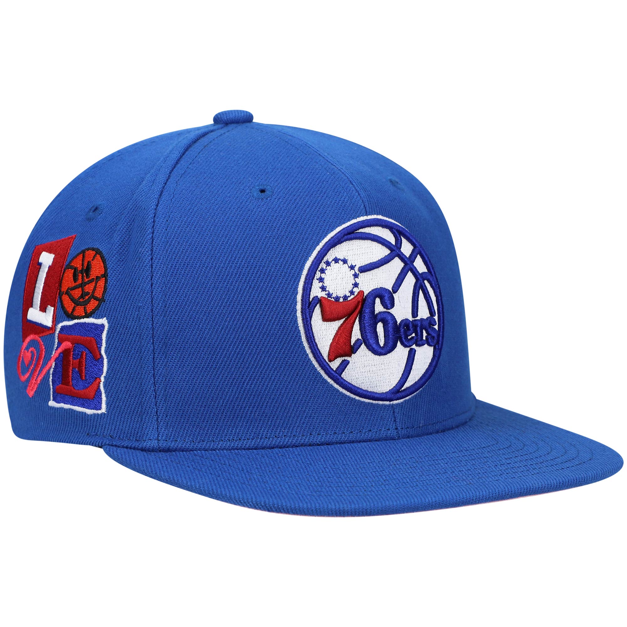 Philadelphia 76ers Mitchell & Ness Hardwood Classics All Love Snapback Hat - Royal