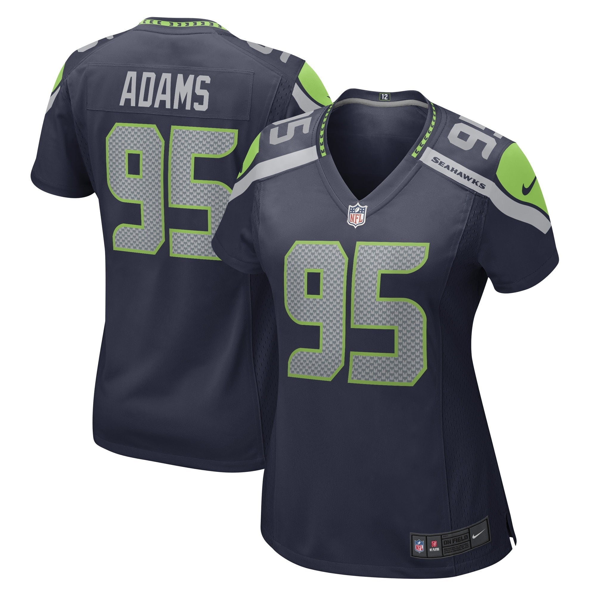Women s Nike Myles Adams College Navy Seattle Seahawks Game Player Jersey
