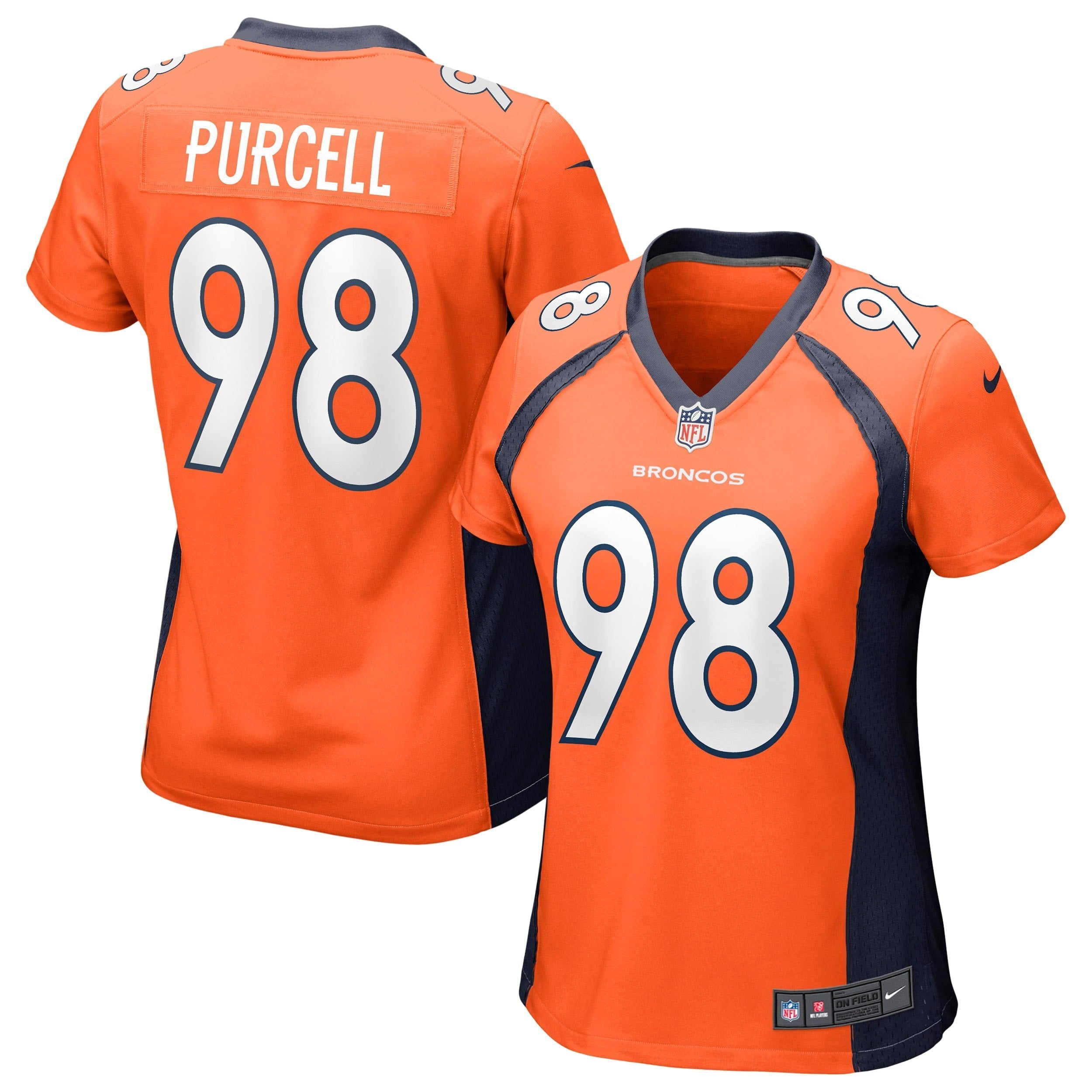 Women s Nike Mike Purcell Orange Denver Broncos Game Jersey