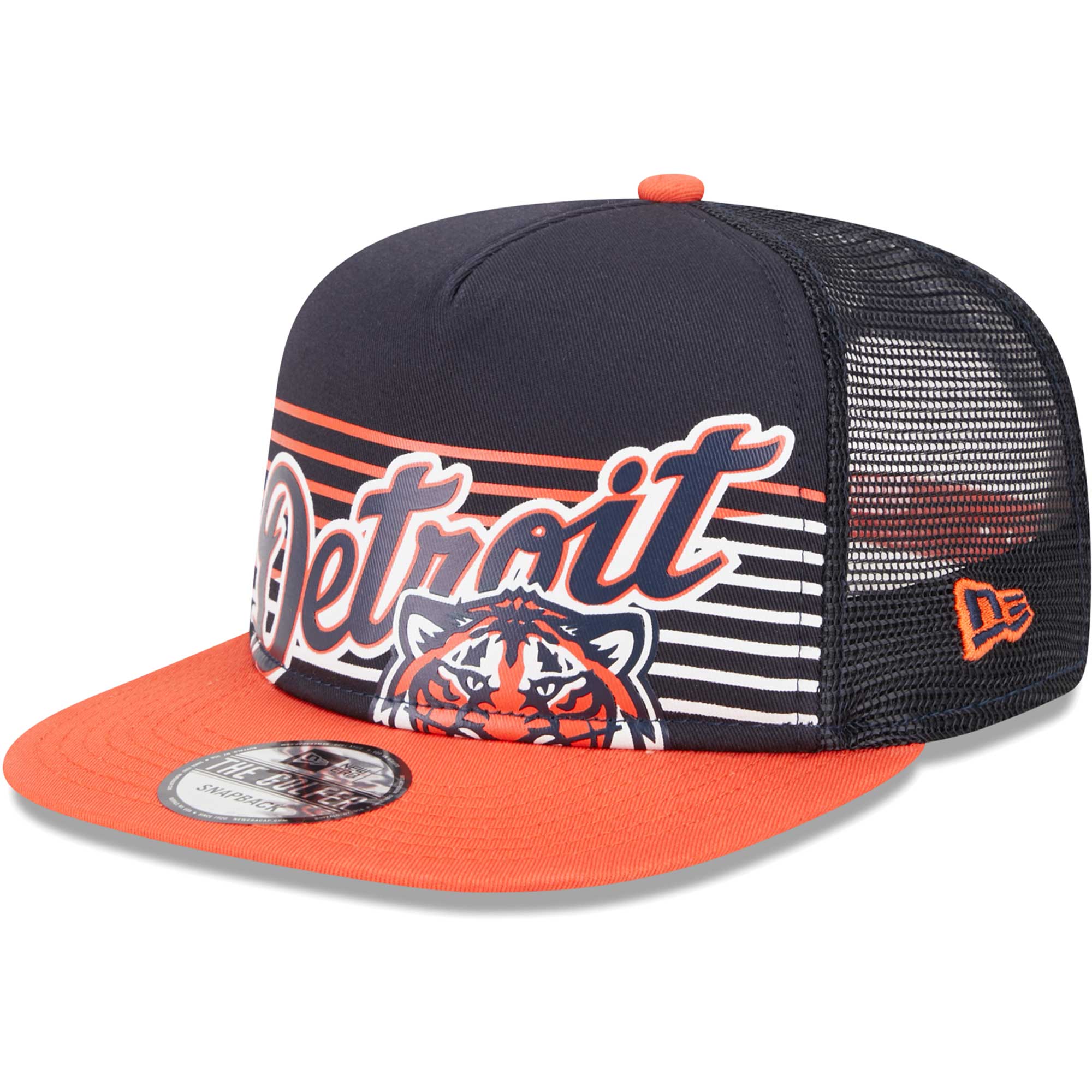 Detroit Tigers New Era Speed Golfer Trucker Snapback Hat - Navy