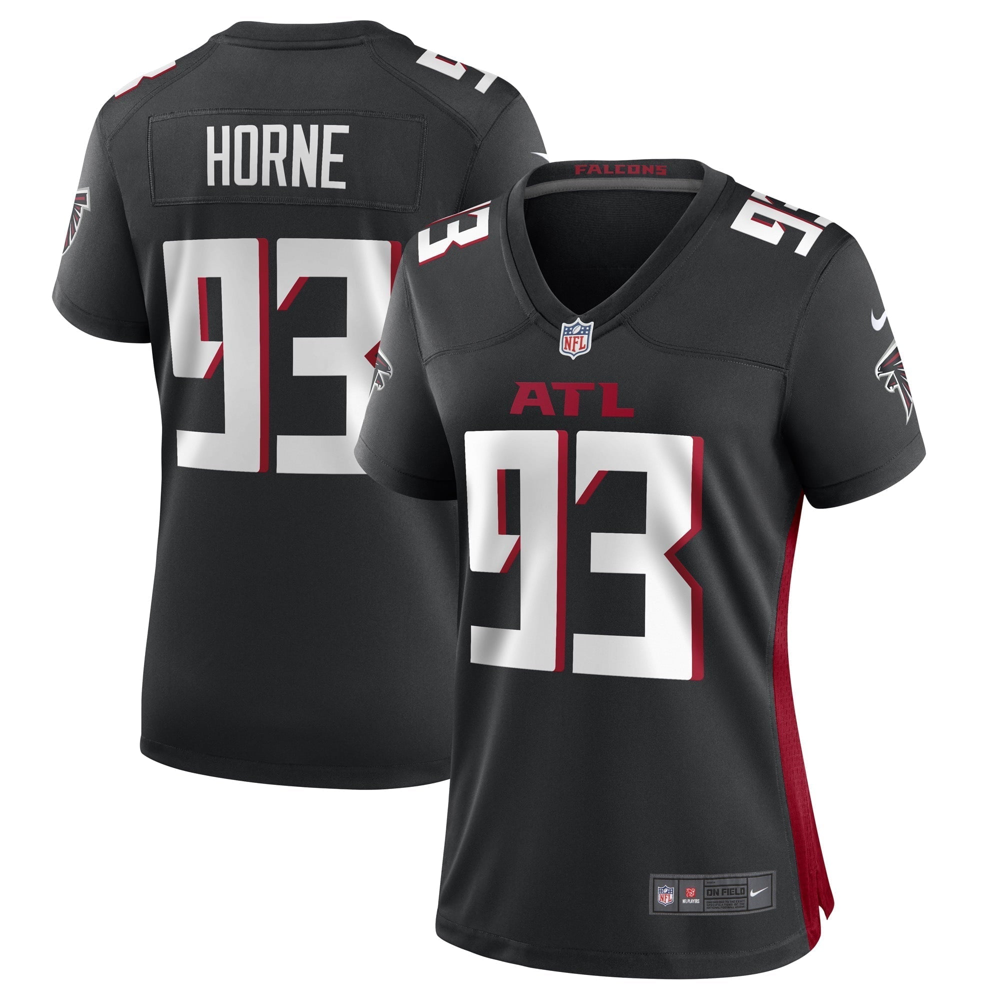 Women s Nike Black Timmy Horne Atlanta Falcons Game Player Jersey