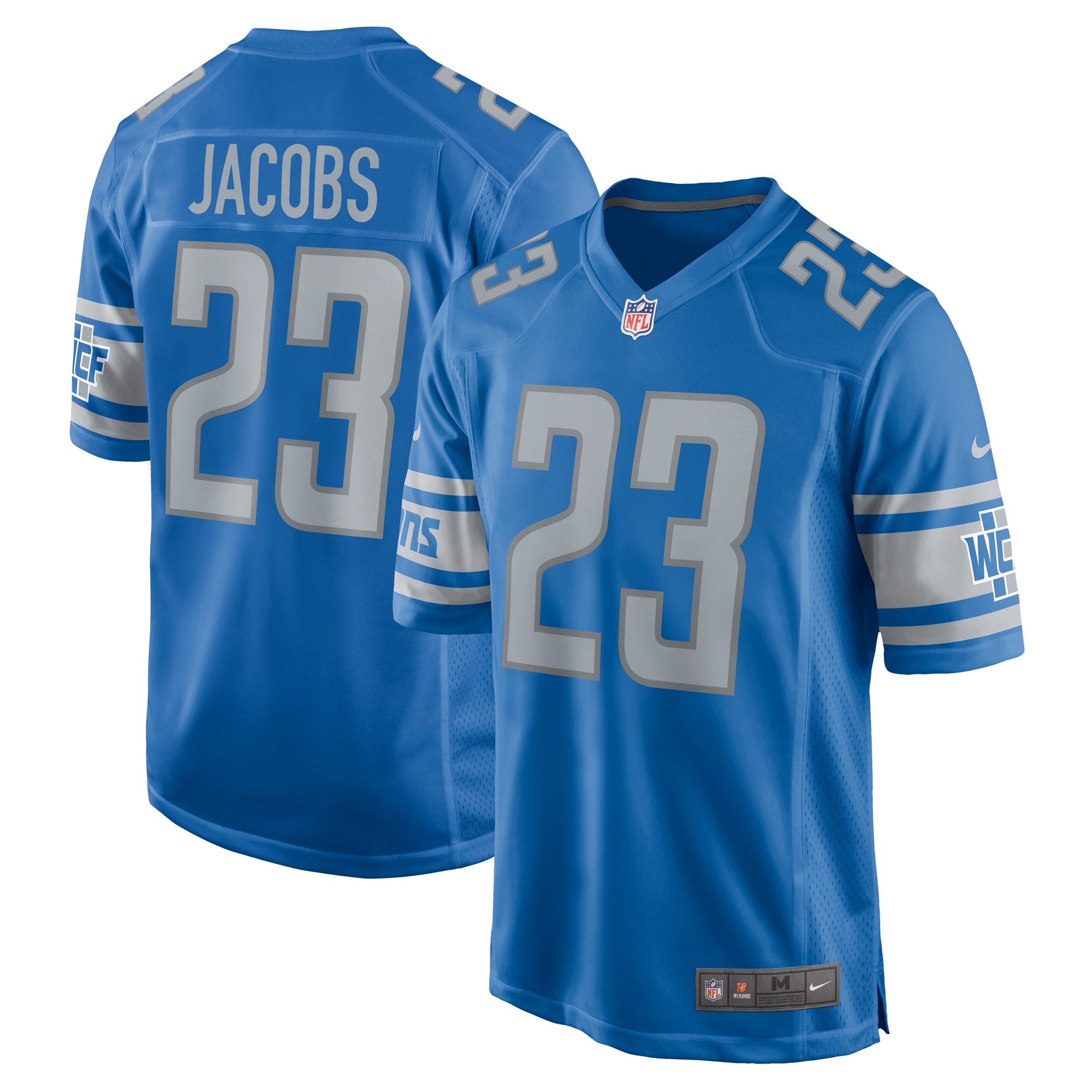 Jerry Jacobs Detroit Lions Nike Team Game Jersey    Blue