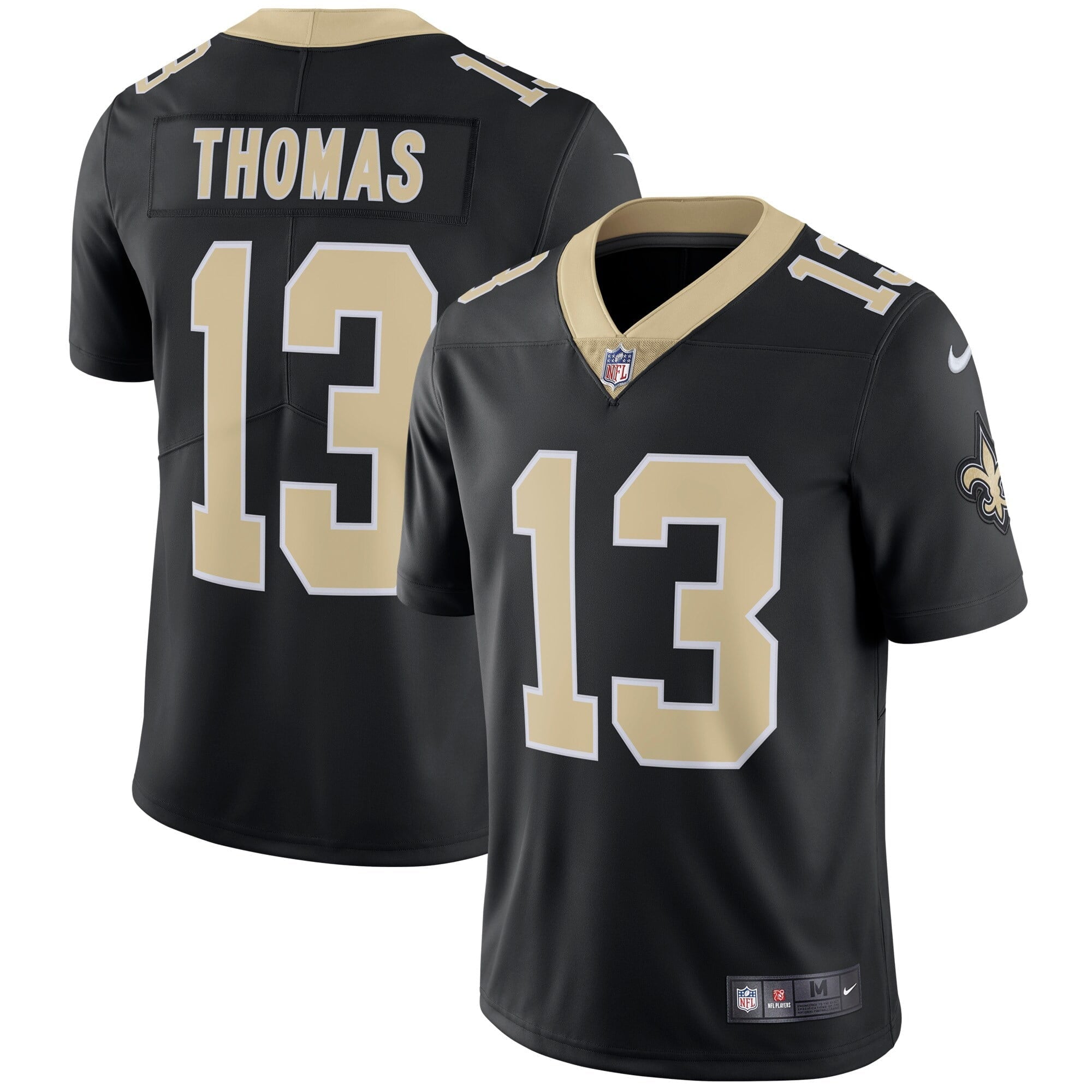 Men s Nike Michael Thomas Black New Orleans Saints Vapor Untouchable Limited Player Jersey