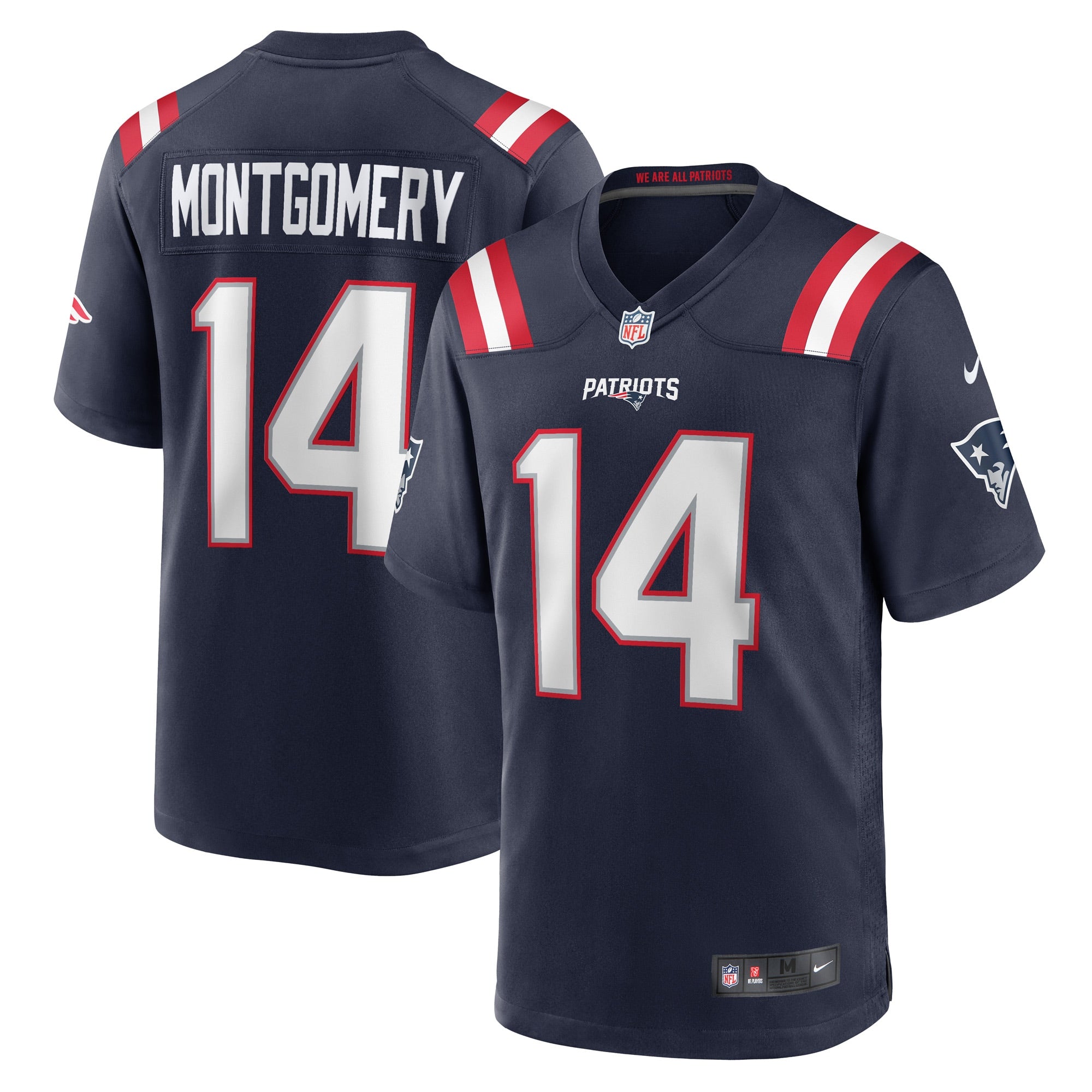 Ty Montgomery New England Patriots Nike Player Game Jersey   Navy