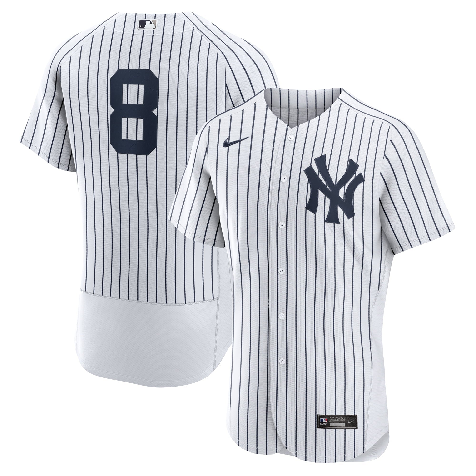 Men's Nike Yogi Berra White New York Yankees Home Authentic Retired Player Jersey