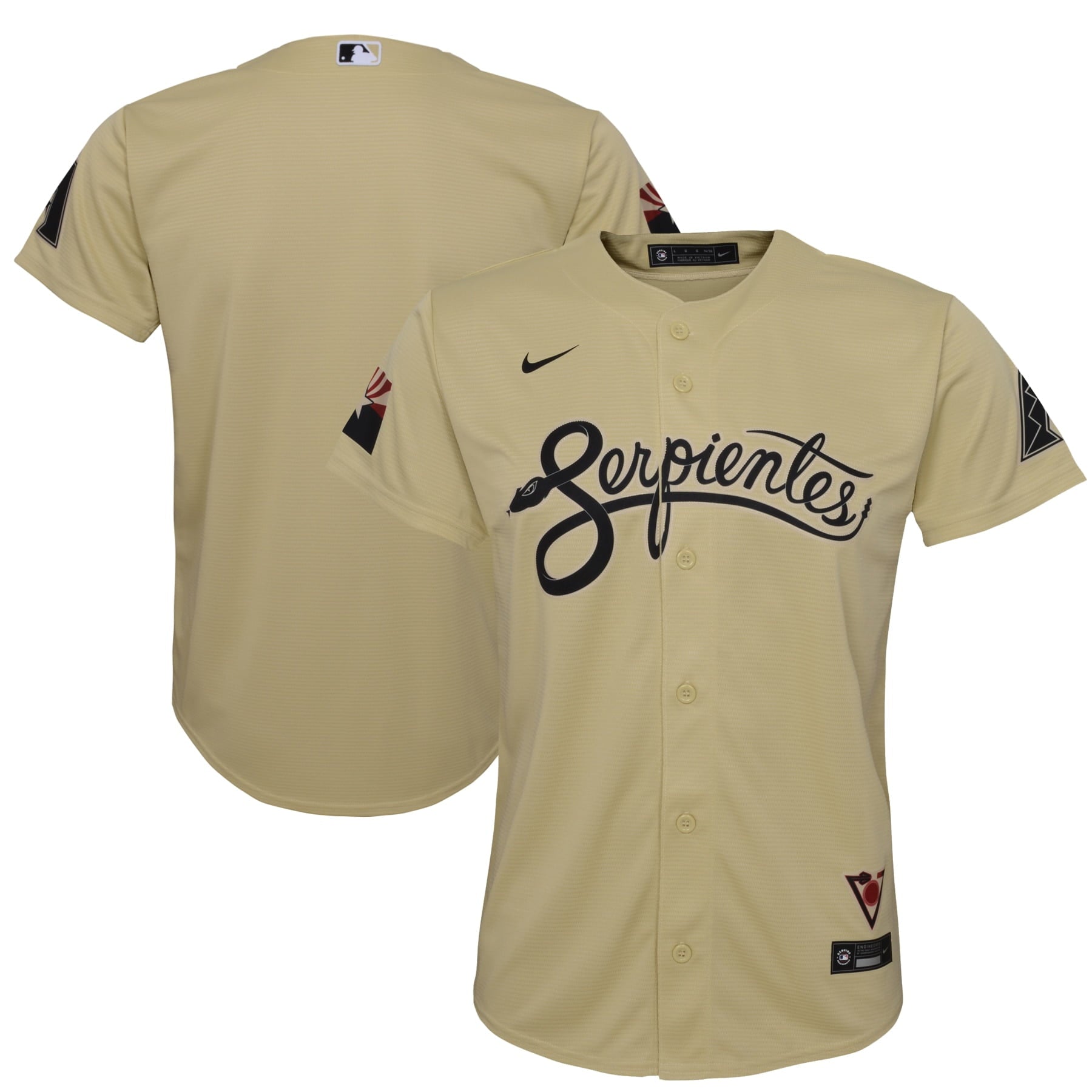 Youth Nike Sand Arizona Diamondbacks City Connect Replica Jersey