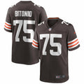 Men s Nike Joel Bitonio Brown Cleveland Browns Game Jersey