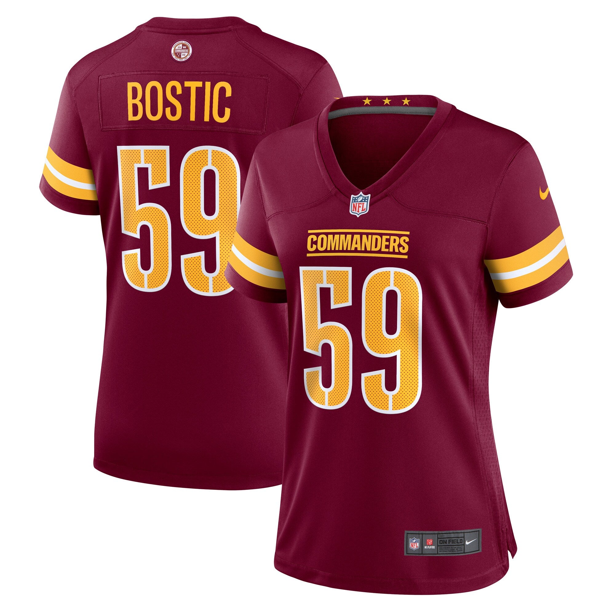 Jon Bostic Washington Commanders Nike Women s Game Player Jersey   Burgundy