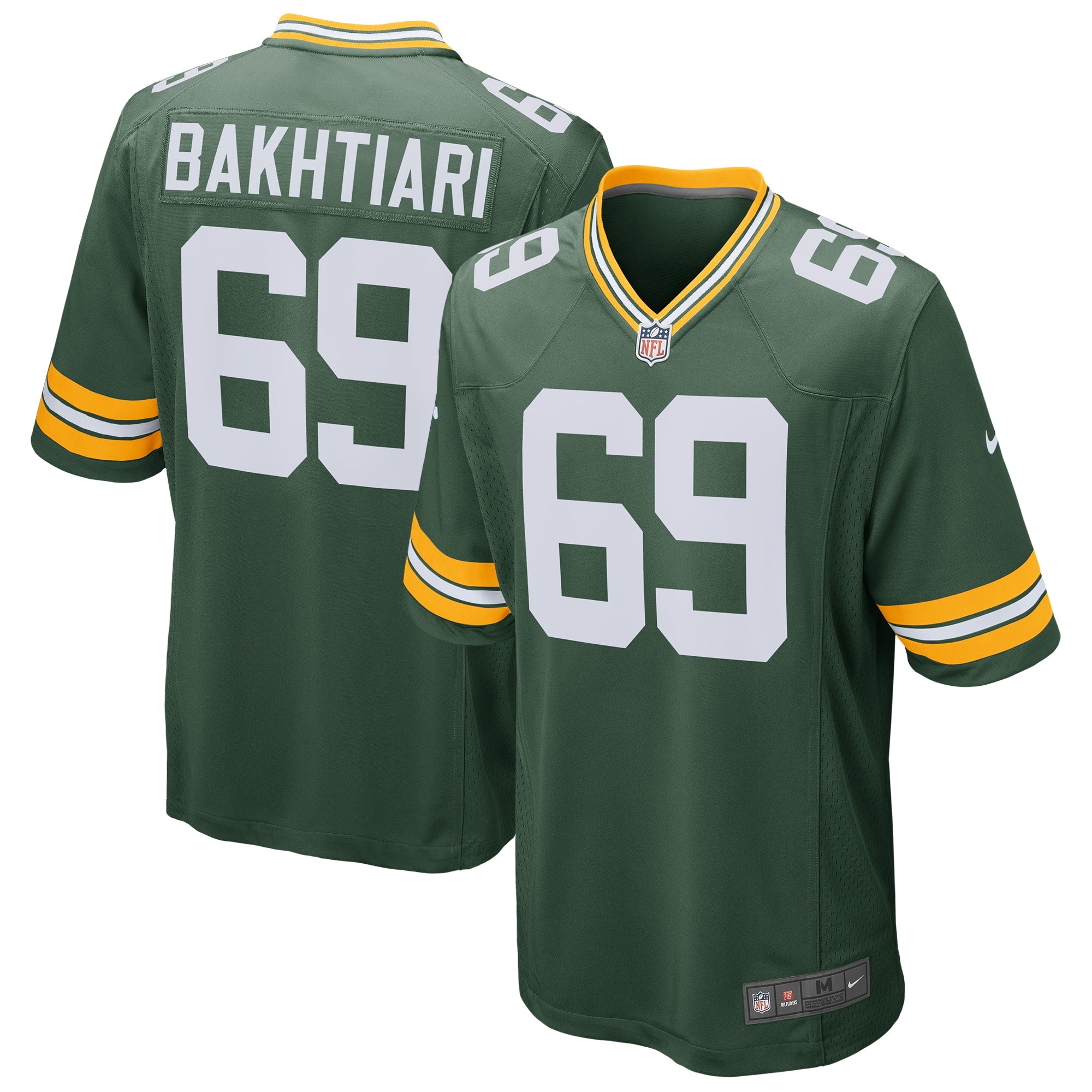 David Bakhtiari Green Bay Packers Nike Game Player Jersey   Green