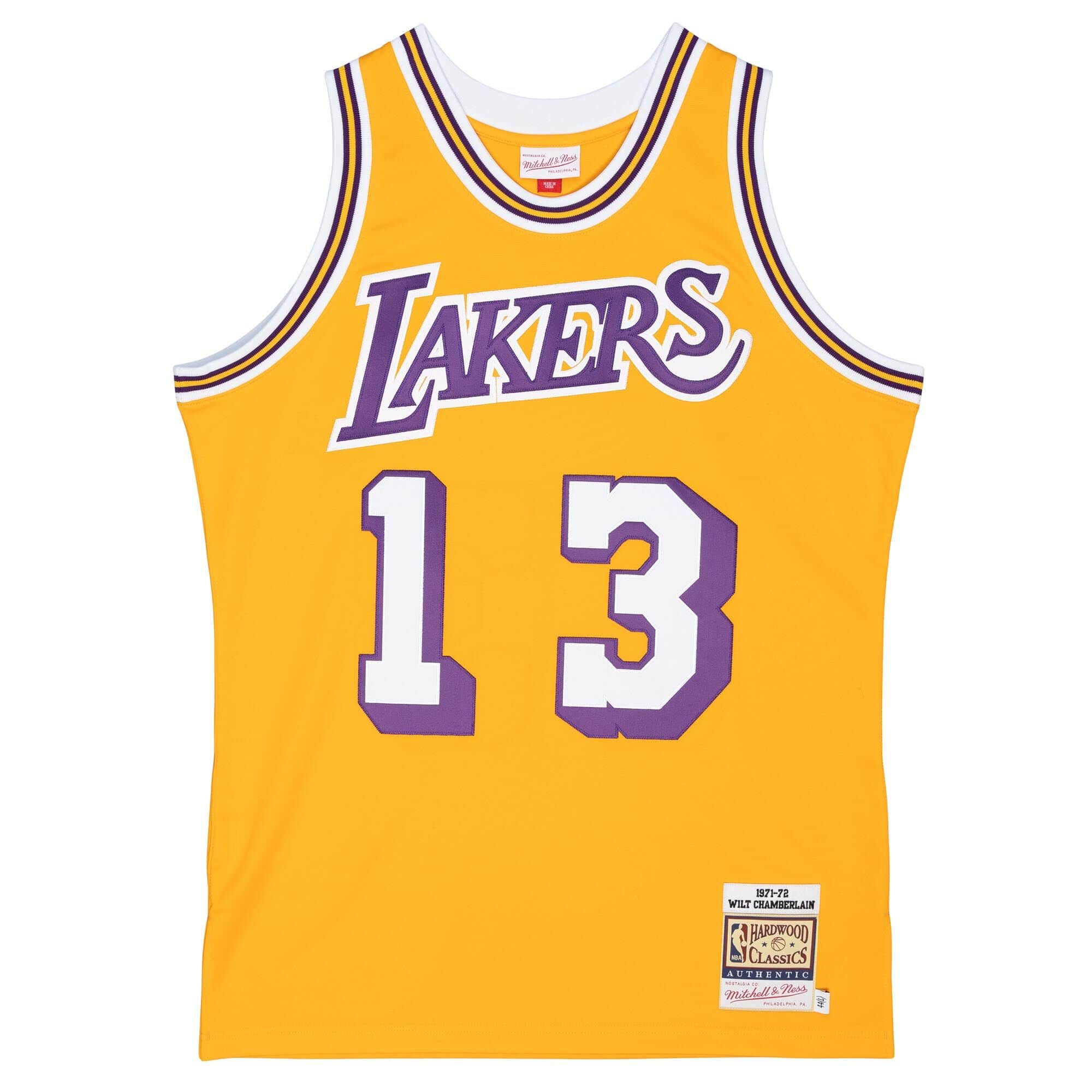 Authentic Wilt Chamberlain Los Angeles Lakers 1971-72 Jersey