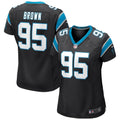 Women s Carolina Panthers Derrick Brown Game Jersey   Black