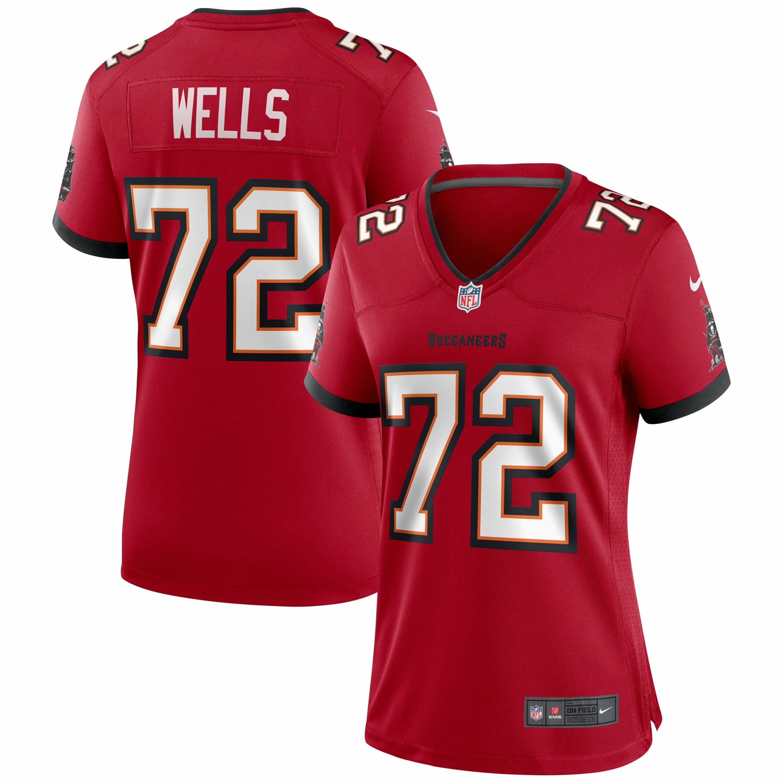 Women s Nike Josh Wells Red Tampa Bay Buccaneers Game Jersey