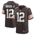 Michael Woods II Cleveland Browns Nike Game Player Jersey   Brown
