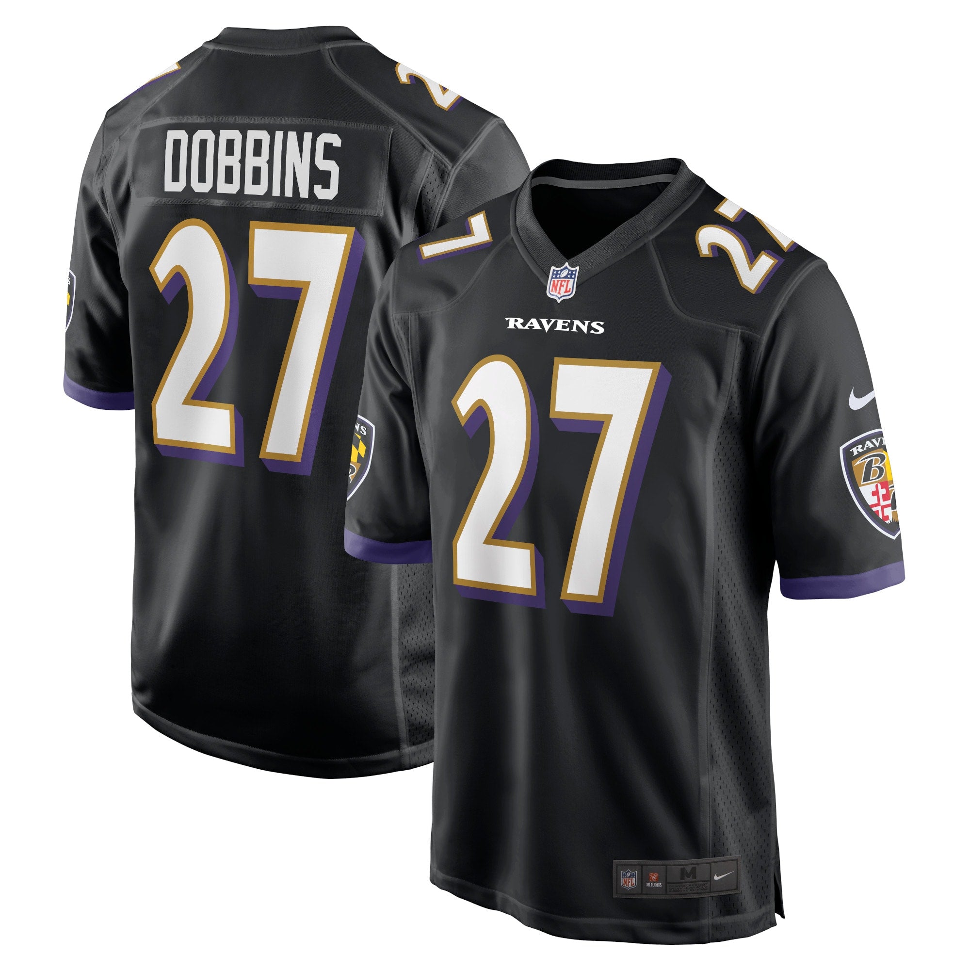 J.K. Dobbins Baltimore Ravens Nike Game Jersey   Black