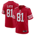 Cameron Latu San Francisco 49ers Nike Team Game Jersey   Scarlet